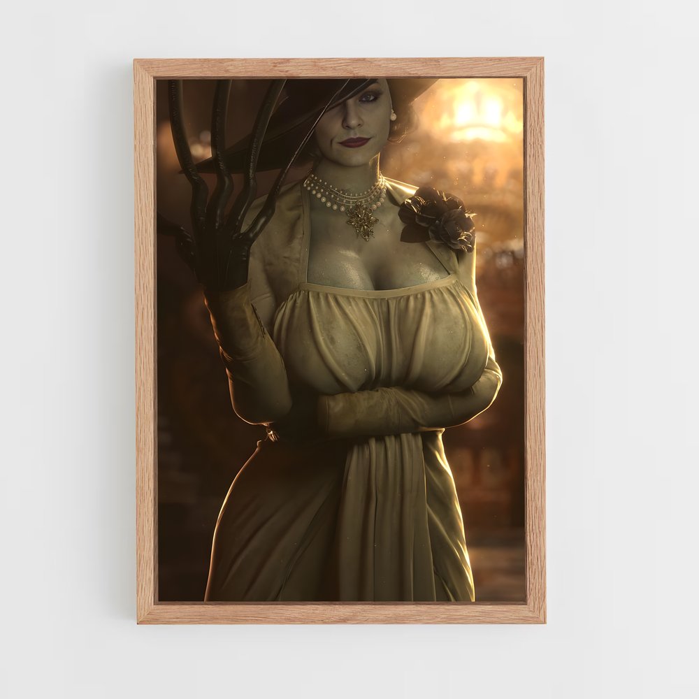 Poster Lady Dimitrescu – affiche Resident Evil (vue 4)